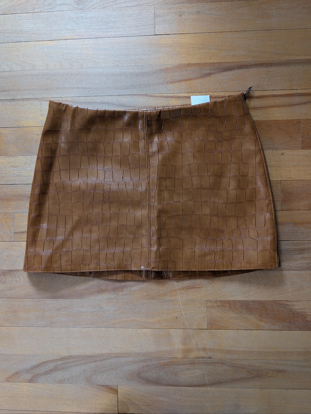 H&M Faux Croc Mini Skirt - Size 4